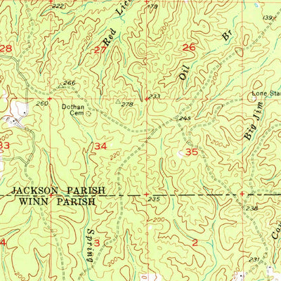 United States Geological Survey Sikes, LA (1954, 62500-Scale) digital map