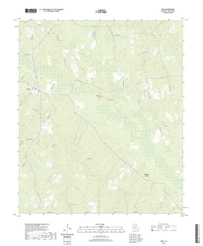 United States Geological Survey Sikes, LA (2020, 24000-Scale) digital map