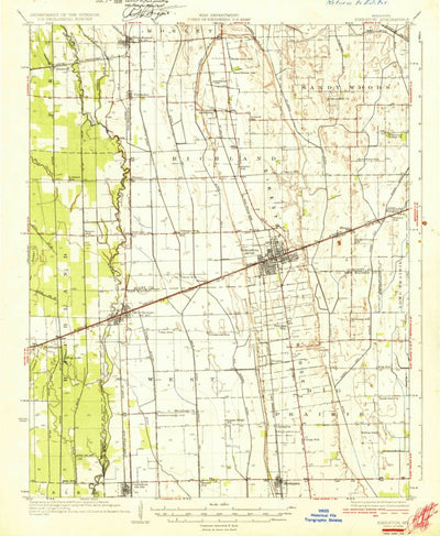 United States Geological Survey Sikeston, MO (1931, 62500-Scale) digital map