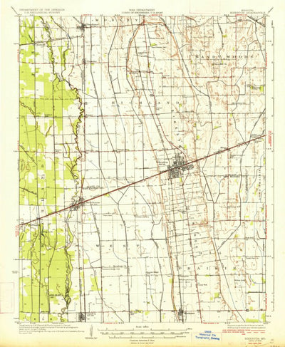 United States Geological Survey Sikeston, MO (1934, 62500-Scale) digital map