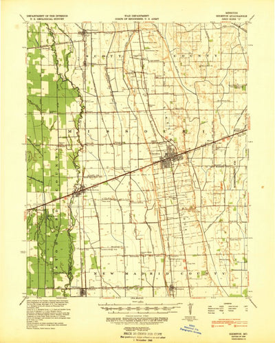 United States Geological Survey Sikeston, MO (1939, 62500-Scale) digital map