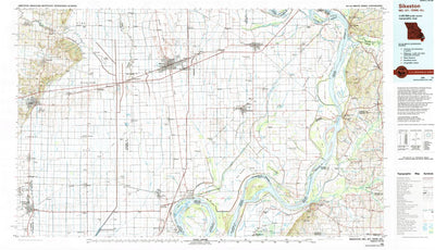 United States Geological Survey Sikeston, MO-KY-TN-IL (1985, 100000-Scale) digital map