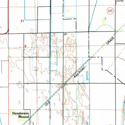 United States Geological Survey Sikeston, MO-KY-TN-IL (1985, 100000-Scale) digital map