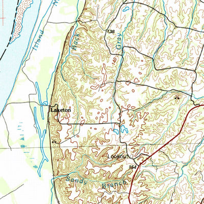 United States Geological Survey Sikeston, MO-KY-TN-IL (1985, 100000-Scale) digital map