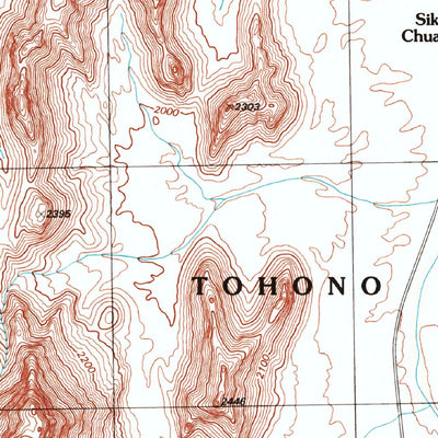 United States Geological Survey Sikort Chuapo, AZ (1996, 24000-Scale) digital map