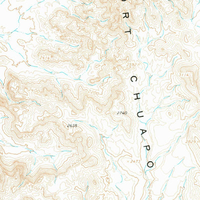 United States Geological Survey Sikort Chuapo Mountains, AZ (1963, 62500-Scale) digital map