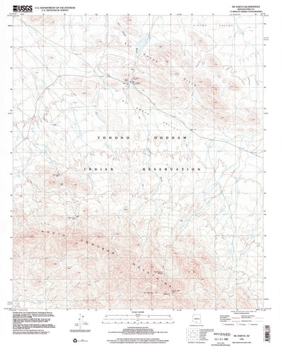 United States Geological Survey Sil Nakya, AZ (1996, 24000-Scale) digital map