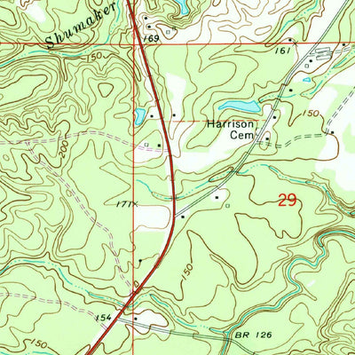 United States Geological Survey Silas, AL (1974, 24000-Scale) digital map