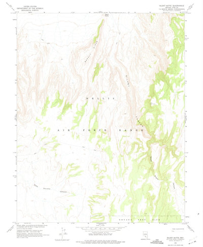 United States Geological Survey Silent Butte, NV (1962, 24000-Scale) digital map