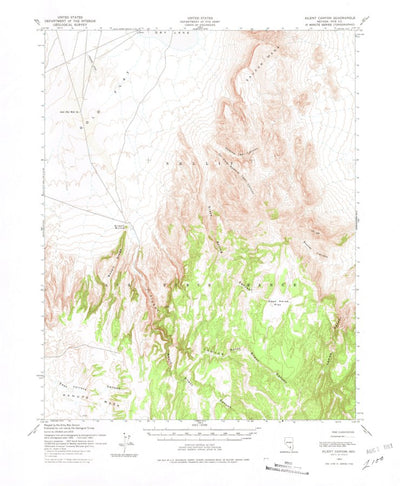 United States Geological Survey Silent Canyon, NV (1952, 62500-Scale) digital map