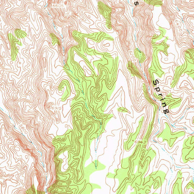 United States Geological Survey Silent Canyon, NV (1952, 62500-Scale) digital map