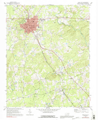 United States Geological Survey Siler City, NC (1969, 24000-Scale) digital map