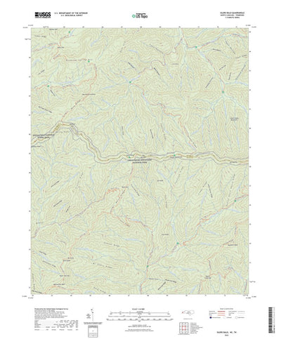 United States Geological Survey Silers Bald, NC (2022, 24000-Scale) digital map