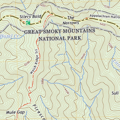 United States Geological Survey Silers Bald, NC (2022, 24000-Scale) digital map