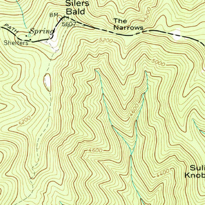 United States Geological Survey Silers Bald, NC-TN (1964, 24000-Scale) digital map