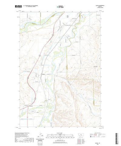 United States Geological Survey Silesia, MT (2020, 24000-Scale) digital map