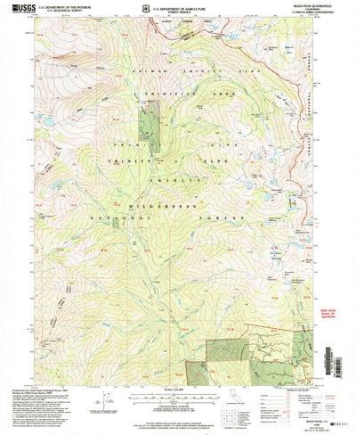 United States Geological Survey Siligo Peak, CA (1998, 24000-Scale) digital map