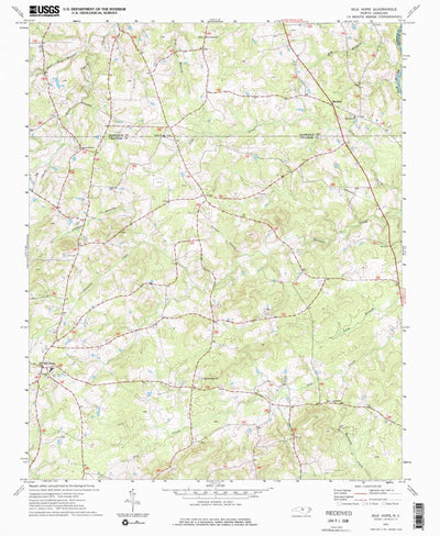 United States Geological Survey Silk Hope, NC (1974, 24000-Scale) digital map
