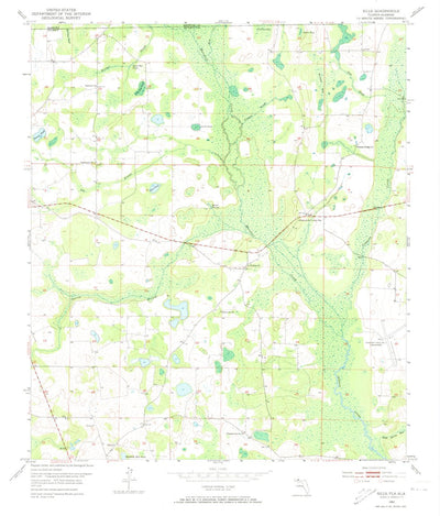 United States Geological Survey Sills, FL-AL (1952, 24000-Scale) digital map