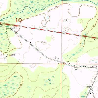 United States Geological Survey Sills, FL-AL (1952, 24000-Scale) digital map