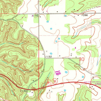 United States Geological Survey Siloam Springs NW, OK (1972, 24000-Scale) digital map