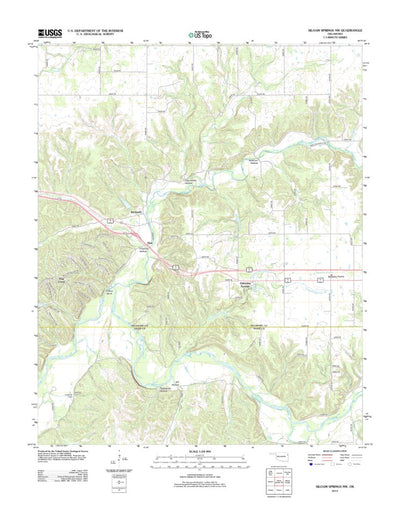 United States Geological Survey Siloam Springs NW, OK (2012, 24000-Scale) digital map
