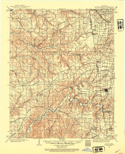 United States Geological Survey Siloam Springs, OK-AR-MO (1899, 125000-Scale) digital map