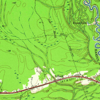 United States Geological Survey Silsbee, TX (1955, 62500-Scale) digital map