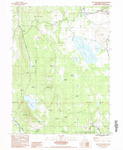 United States Geological Survey Silva Flat Reservoir, CA (1983, 24000-Scale) digital map