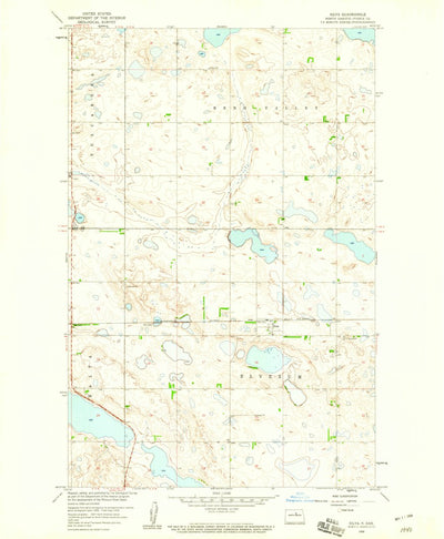 United States Geological Survey Silva, ND (1958, 24000-Scale) digital map