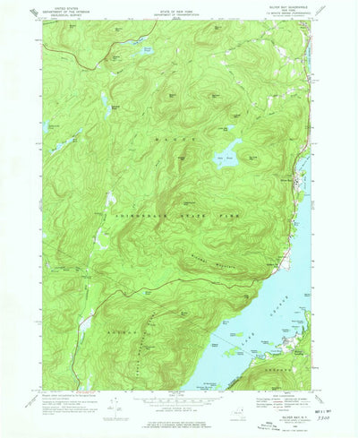 United States Geological Survey Silver Bay, NY (1966, 24000-Scale) digital map