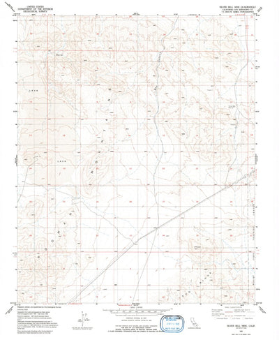 United States Geological Survey Silver Bell Mine, CA (1955, 24000-Scale) digital map