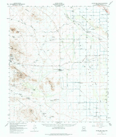 United States Geological Survey Silver Bell Peak, AZ (1959, 62500-Scale) digital map