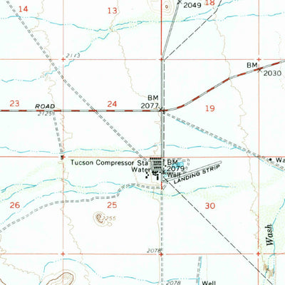 United States Geological Survey Silver Bell Peak, AZ (1959, 62500-Scale) digital map