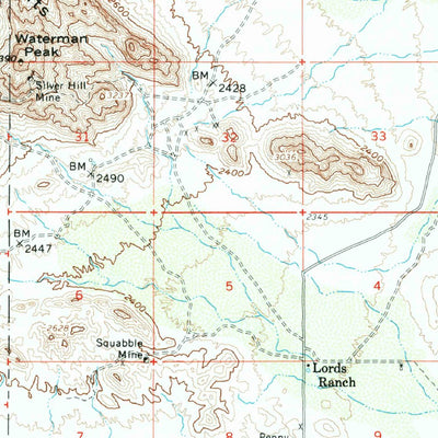 United States Geological Survey Silver Bell Peak, AZ (1959, 62500-Scale) digital map