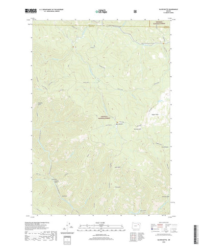 United States Geological Survey Silver Butte, OR (2020, 24000-Scale) digital map
