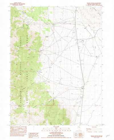 United States Geological Survey Silver Canyon, NV (1982, 24000-Scale) digital map