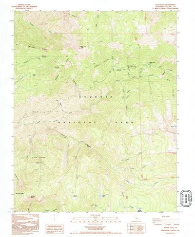 United States Geological Survey Silver City, CA (1993, 24000-Scale) digital map