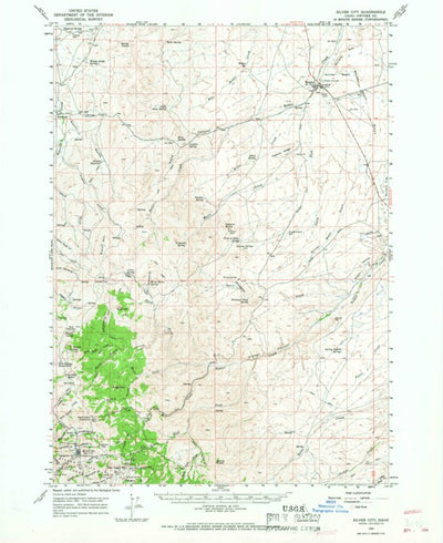 United States Geological Survey Silver City, ID (1965, 62500-Scale) digital map