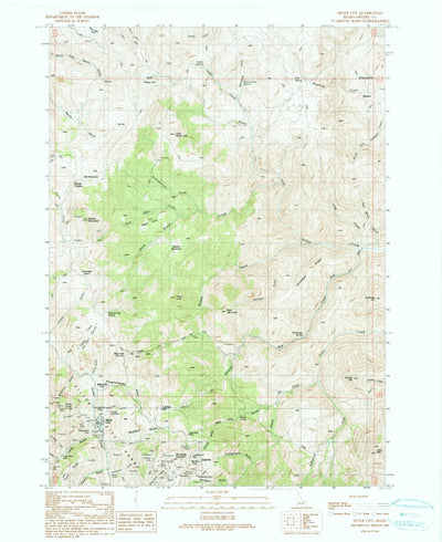 United States Geological Survey Silver City, ID (1990, 24000-Scale) digital map