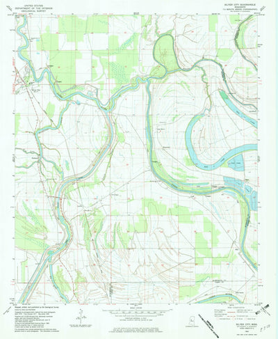 United States Geological Survey Silver City, MS (1982, 24000-Scale) digital map