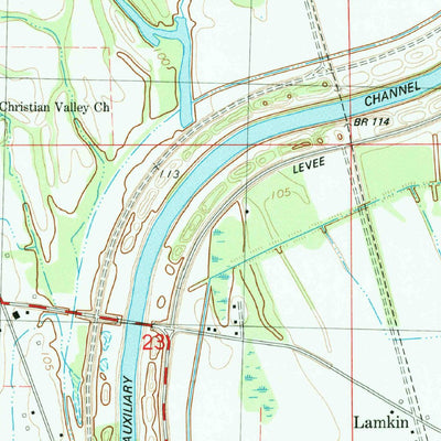United States Geological Survey Silver City, MS (1982, 24000-Scale) digital map