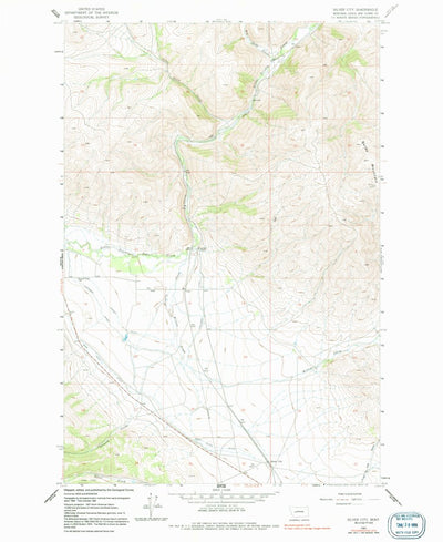 United States Geological Survey Silver City, MT (1962, 24000-Scale) digital map