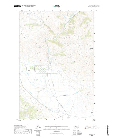 United States Geological Survey Silver City, MT (2020, 24000-Scale) digital map