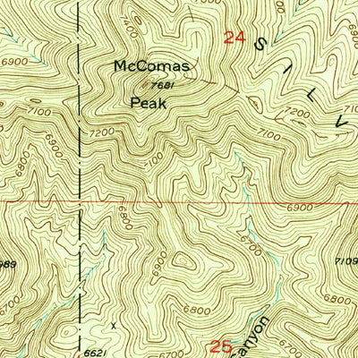 United States Geological Survey Silver City, NM (1950, 24000-Scale) digital map