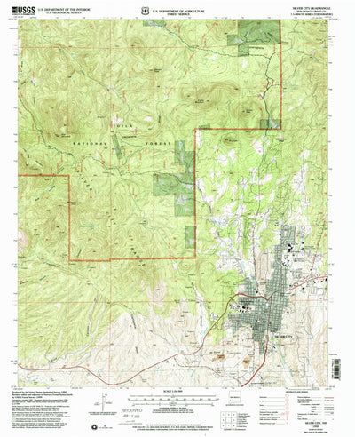 United States Geological Survey Silver City, NM (1992, 24000-Scale) digital map