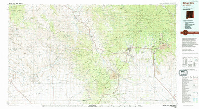 United States Geological Survey Silver City, NM (1994, 100000-Scale) digital map