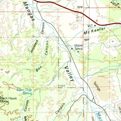United States Geological Survey Silver City, NM (1994, 100000-Scale) digital map