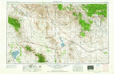United States Geological Survey Silver City, NM-AZ (1958, 250000-Scale) digital map