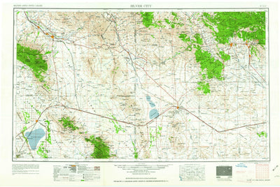 United States Geological Survey Silver City, NM-AZ (1962, 250000-Scale) digital map